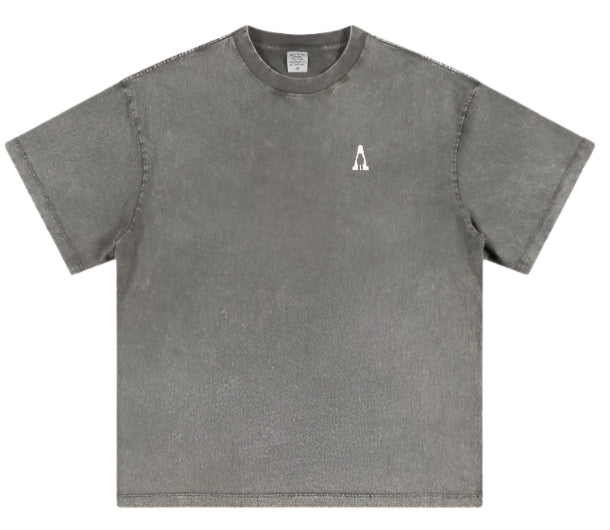 Grey essential washed heavy weight Tee - Apollo Originals