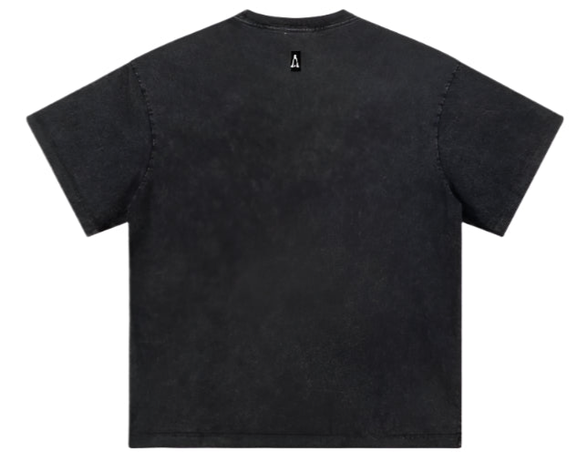 Black essential heavy washed tee - Apollo Originals