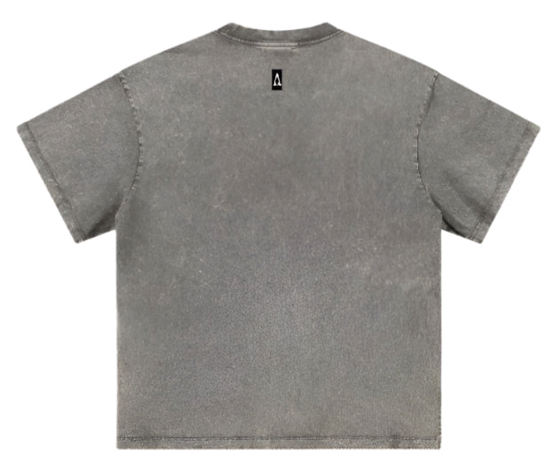 Grey essential washed heavy weight Tee - Apollo Originals
