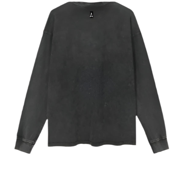 Washed Black Essential Heavy Long Sleeve - Apollo Originals