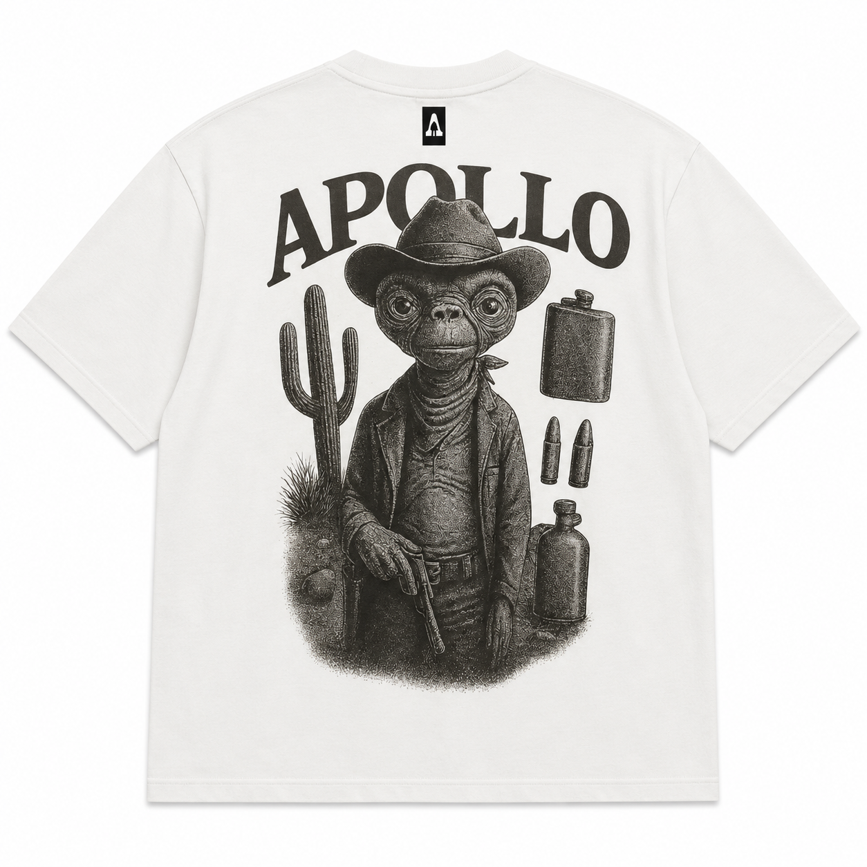 Planetary Outlaw Tee front graphic - Apollo Originals Pictou streetwear