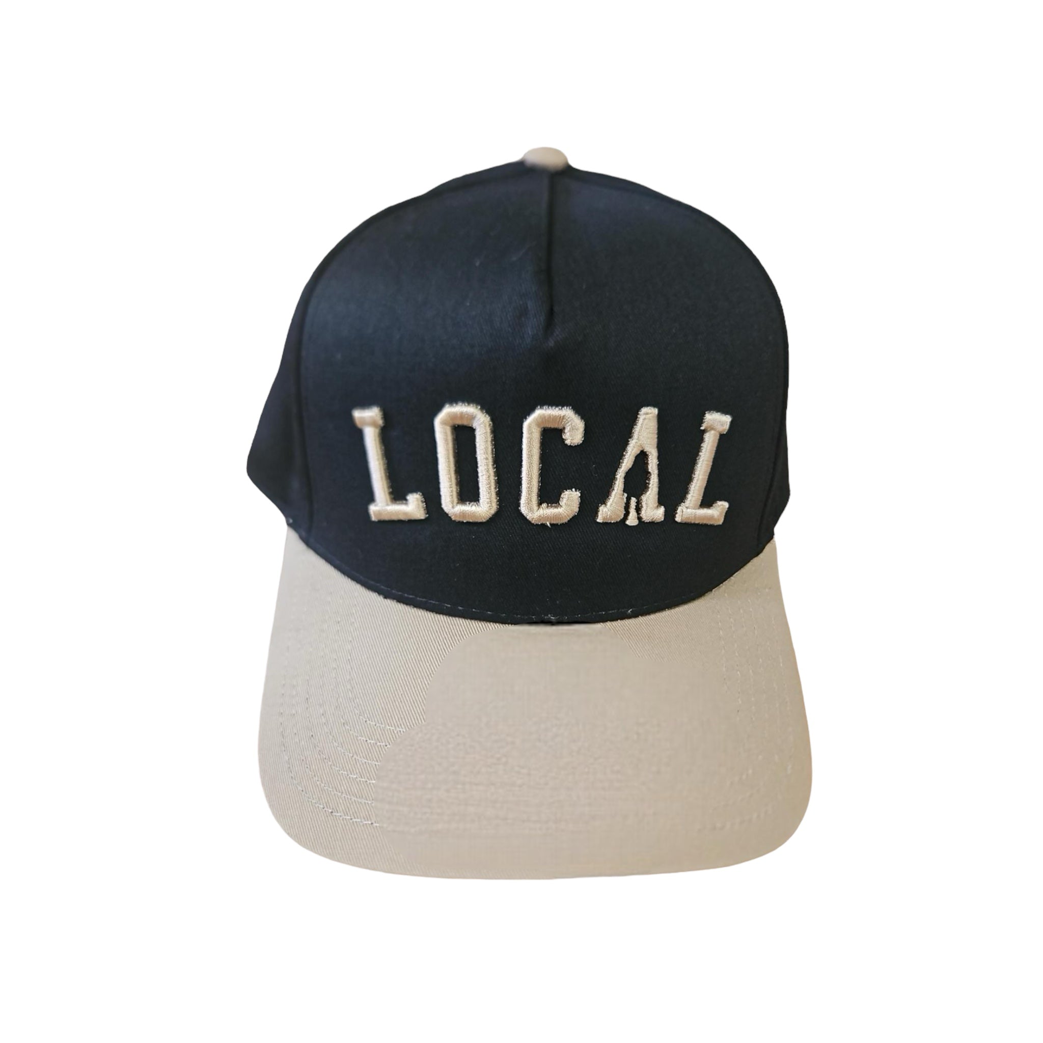 Local A Frame Snapback Black & Natural - Apollo Originals