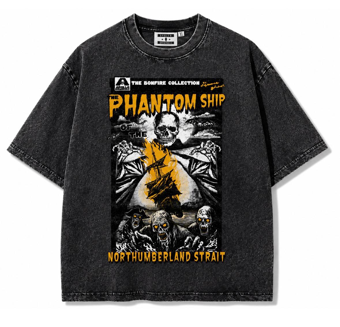 Phantom Ship Tee Dark Faded Grey - Apollo Originals