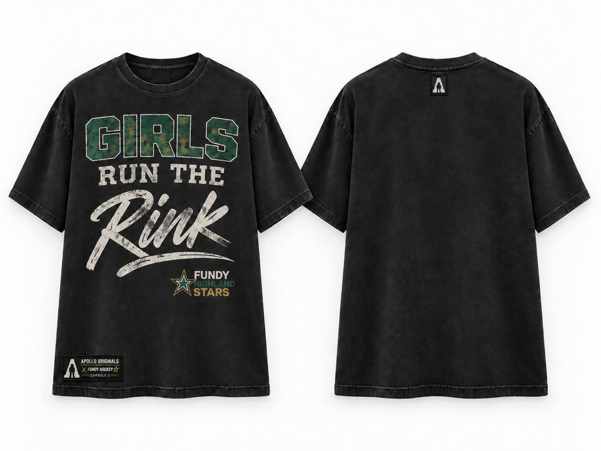 Fundy Highland Hockey — Girls Run the Rink Tee