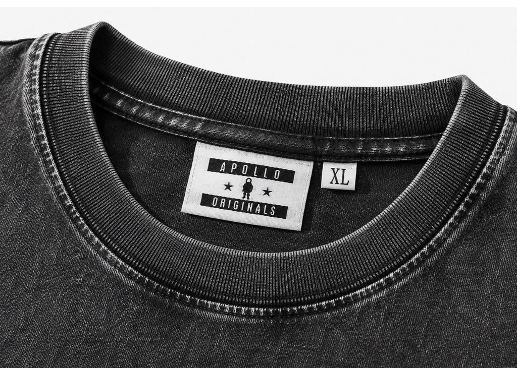 Phantom Ship Tee Dark Faded Grey - Apollo Originals